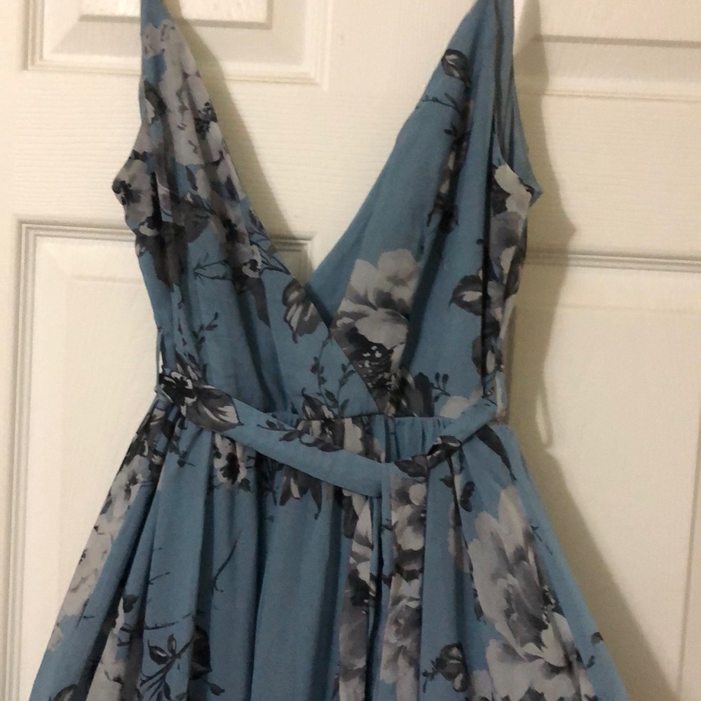 NWOT floral blue maternity dress